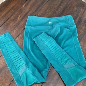 Emerald Green Moto Leggings